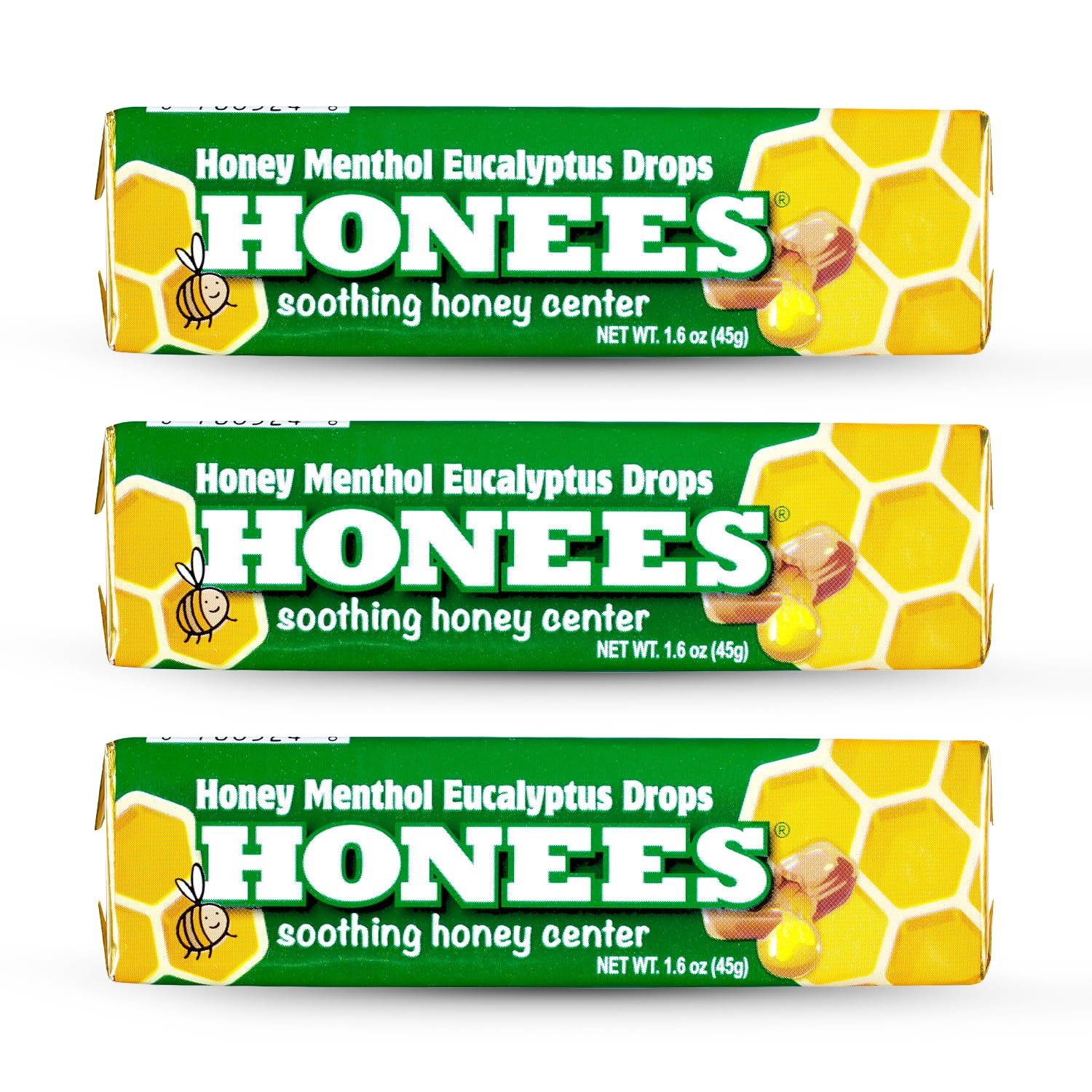 Honees pastillas mentol eucalipto en bolsillo ofrecen alivio rápido de la garganta