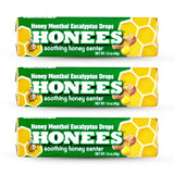 Honees pastillas mentol eucalipto en bolsillo ofrecen alivio rápido de la garganta
