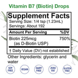 HoneyCombs Biotina líquida B7, uso diario, apoyo digestivo y metabolismo saludable.