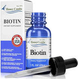 HoneyCombs Biotina líquida para crecimiento del cabello y fortalecimiento.
