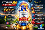 HoneyCombs Vitamina B6 en gotas: envase fabricado en EE. UU. con calidad.