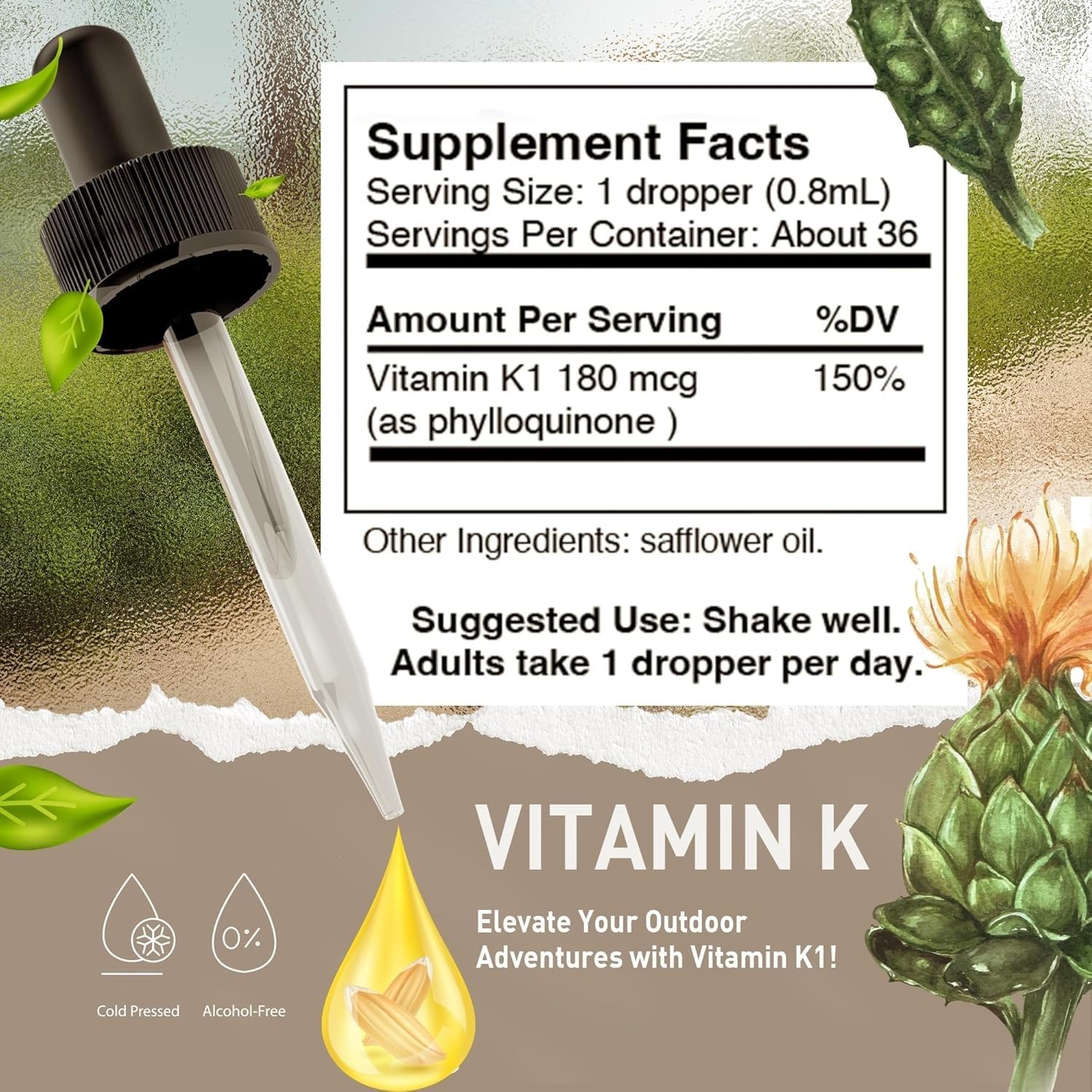Gotas HoneyCombs Vitamina K1 para bebés, administración suave.