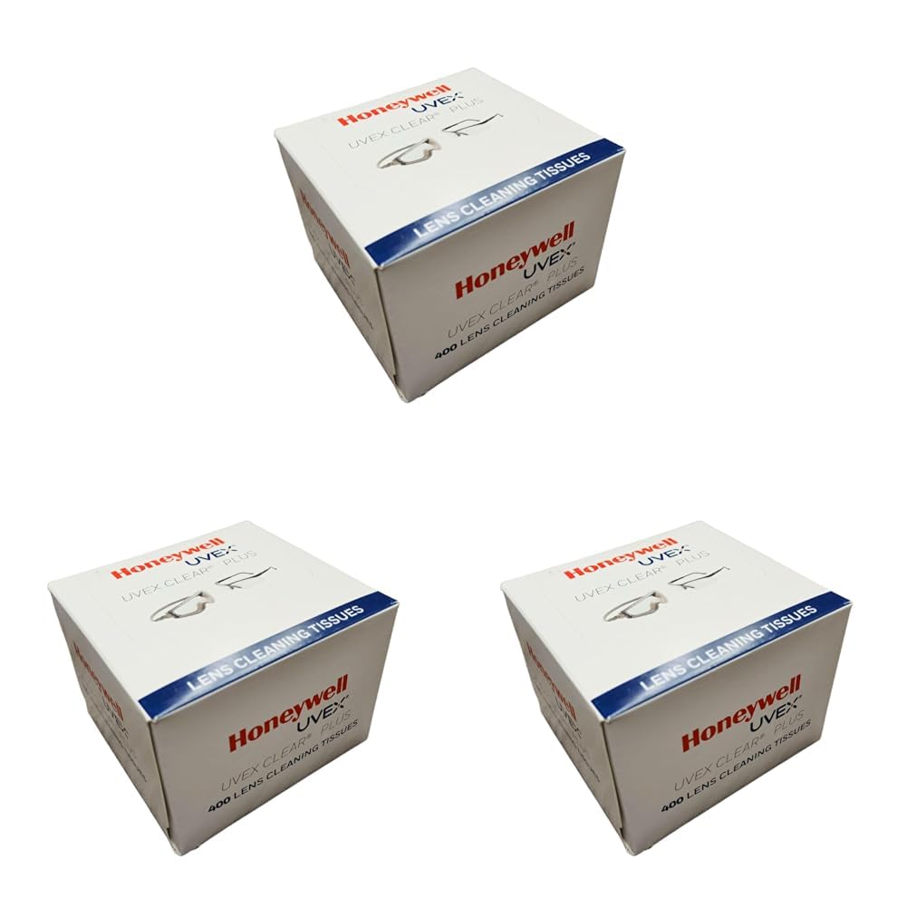 Honeywell Uvex Clear Plus: toallitas-lentes para limpieza sin rayas en gafas y pantallas.
