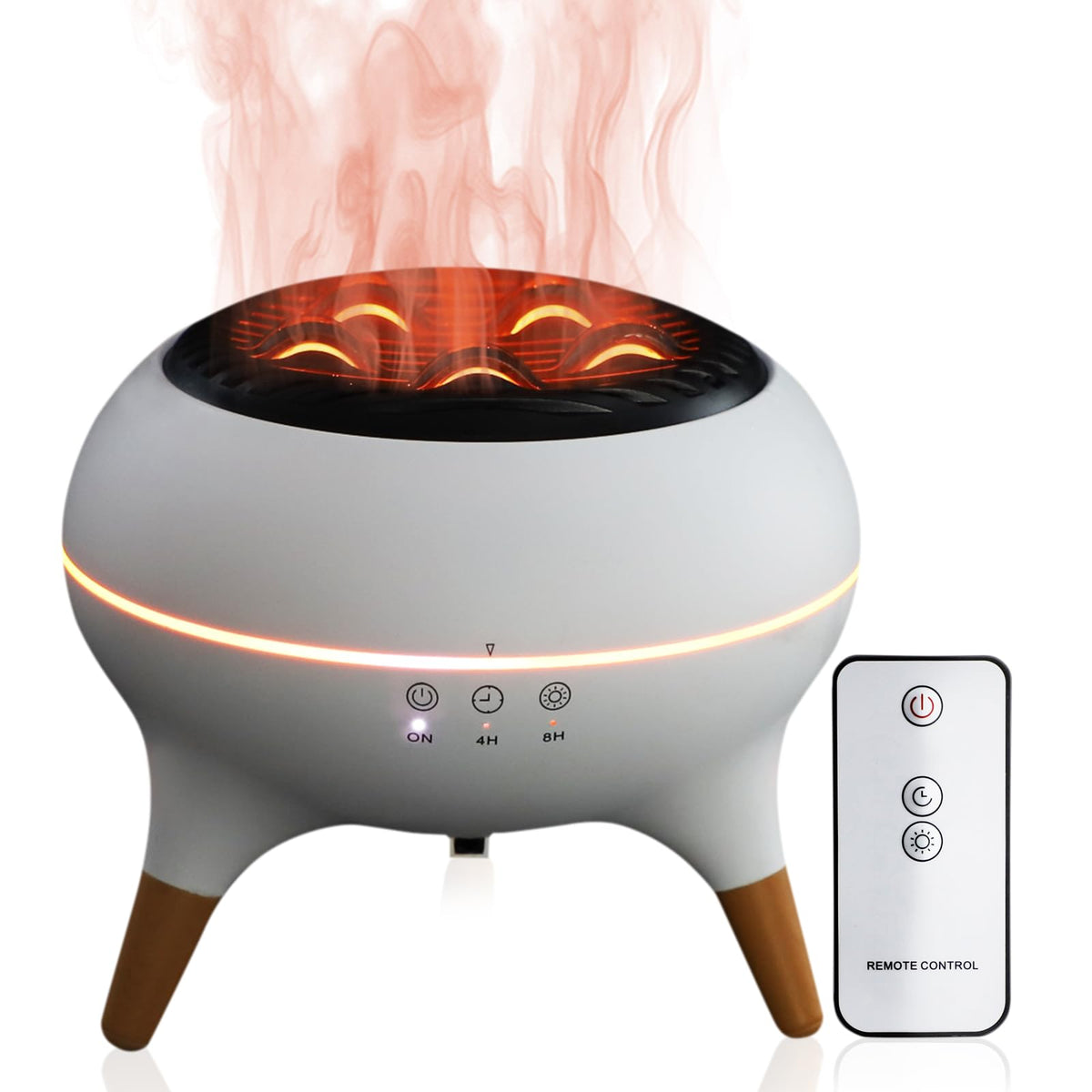 HONEYYEAR difusor con control remoto para ajustar niebla y aromas desde lejos.