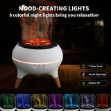 HONEYYEAR difusor con 7 colores LED para ambiente relajante.