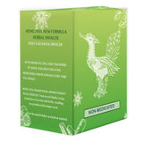 Inhalador nasal de aromaterapia de HONG THAI en mano, uso rápido durante la meditación.