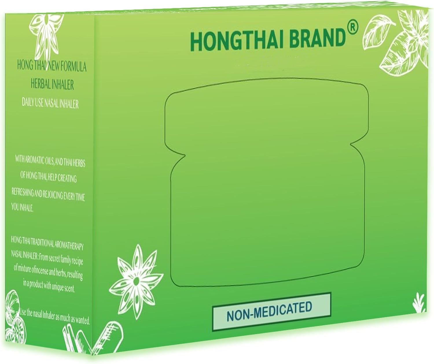 Inhalador nasal HONG THAI con mezcla de hierbas para aromaterapia