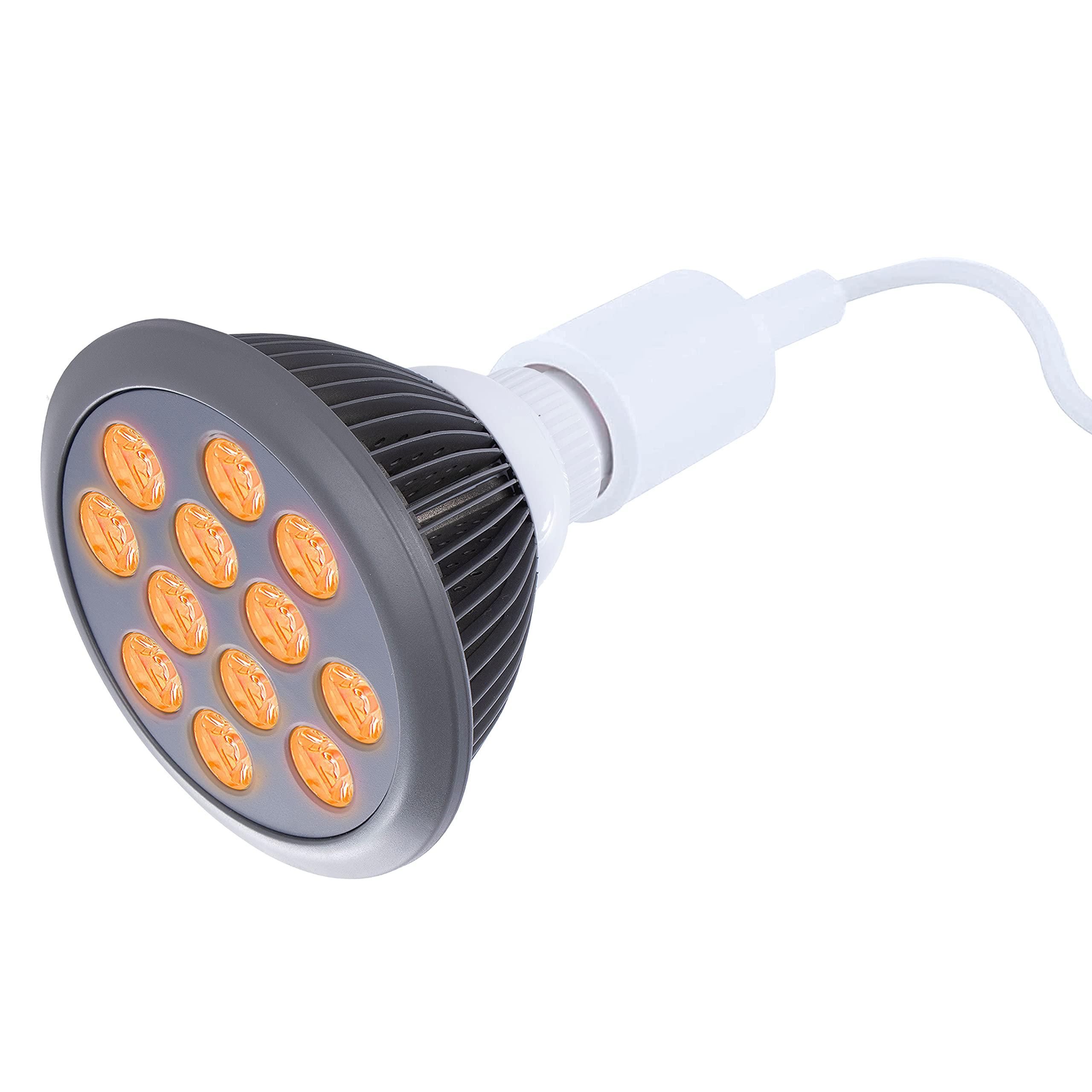 Hooga con 12 diodos emisores de luz para terapia de luz naranja en casa.