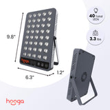 Hooga HG200: iluminación infrarroja 850nm para recuperación suave.