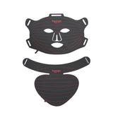 Hooga máscara de luz roja ideal para rostro y cuello, cómodo de usar.