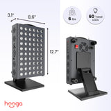 Hooga PRO300 soporte ajustable para orientar la luz en cara o cuerpo.