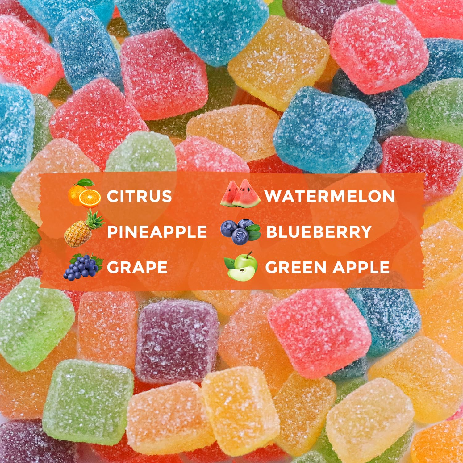 Gomitas HOOLOO hemp extra fuerza sabor uva para calma