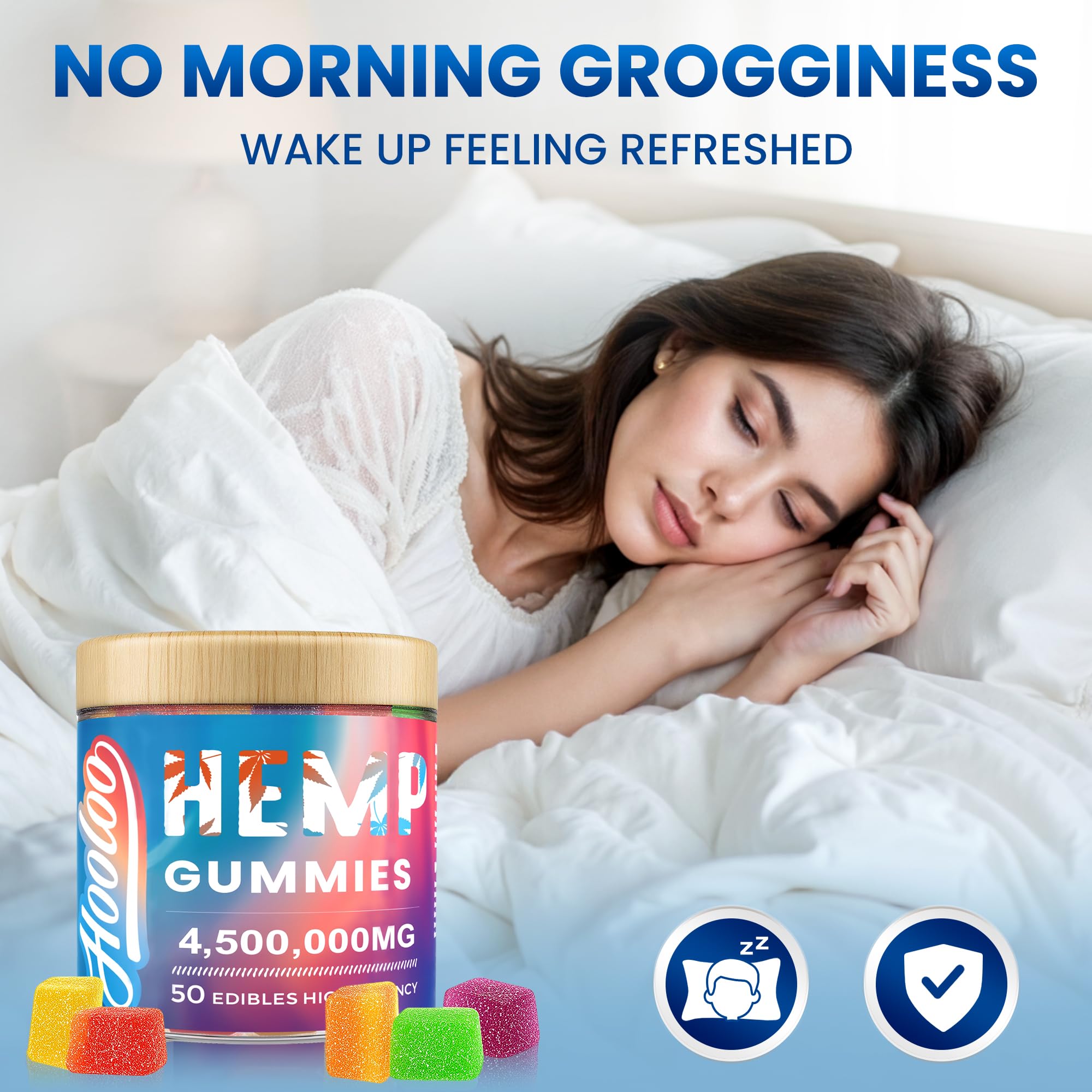 Gomitas HOOLOO sabor uva y manzana ácida para energía suave