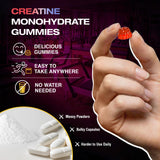 Hoozzch Creatine Gummies etiqueta natural: opción vegana sin colorantes