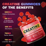 Hoozzch Creatine Gummies mano abriendo envase: consumo práctico antes de entrenar