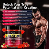Envase portátil de Hoozzch Creatine Gummies para llevar y usar fuera de casa.