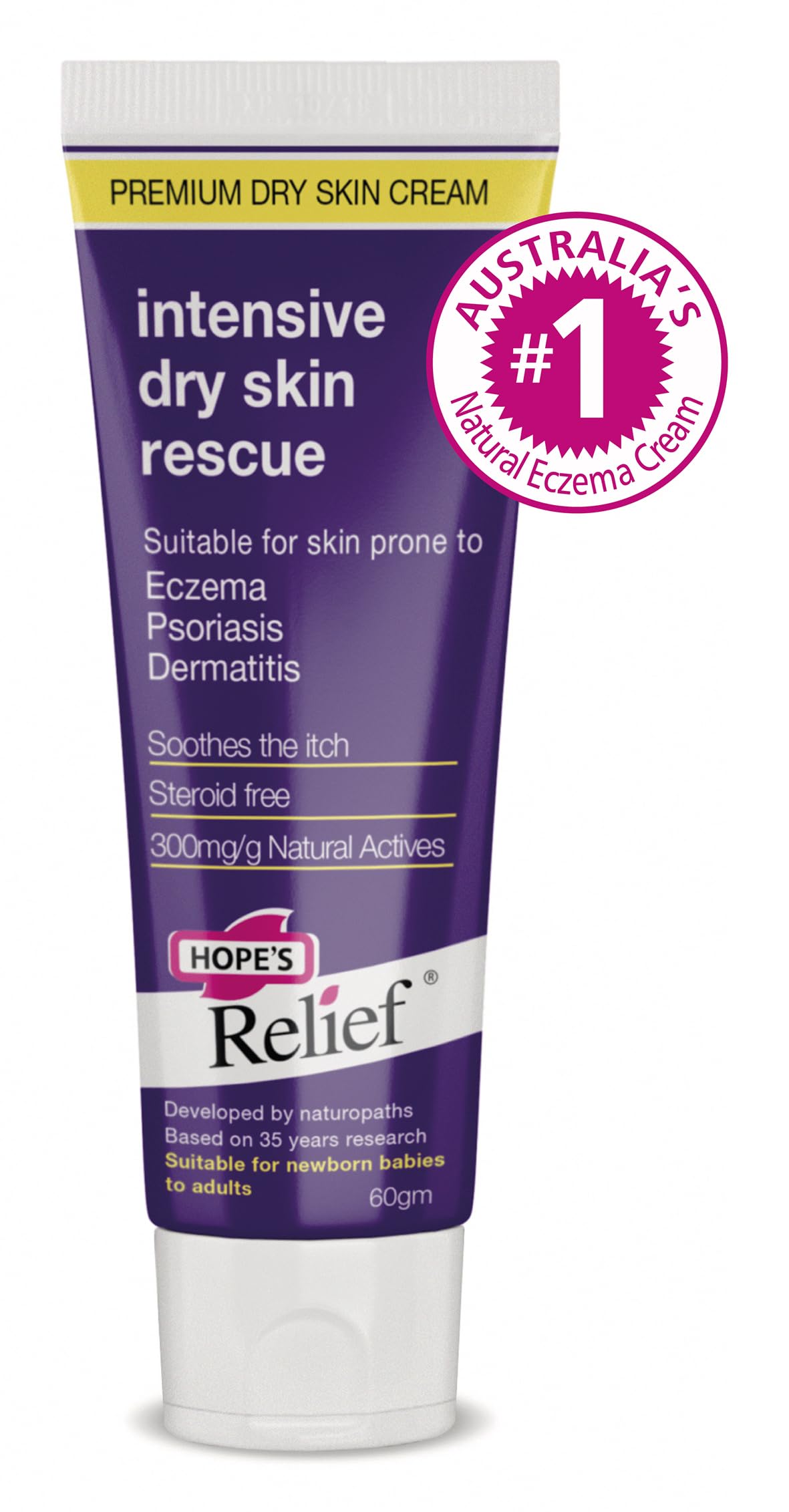 Uso diario de Hope's Relief para piel seca.