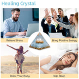 Hopeseed Orgone Pirámide adecuada para escritorio y sesión de meditación diaria