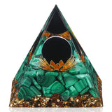 Piramide orgónica Hopeseed para energía positiva y decoración elegante.