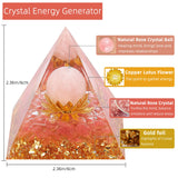 Hopeseed pirámide orgonita corazón chakra: favorece equilibrio emocional y relaciones.