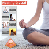 Hopeseed pirámide orgonita energía positiva: guía sesiones de meditación.
