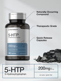 Horbäach 5HTP etiqueta diseño – etiqueta clara para elegir con confianza.
