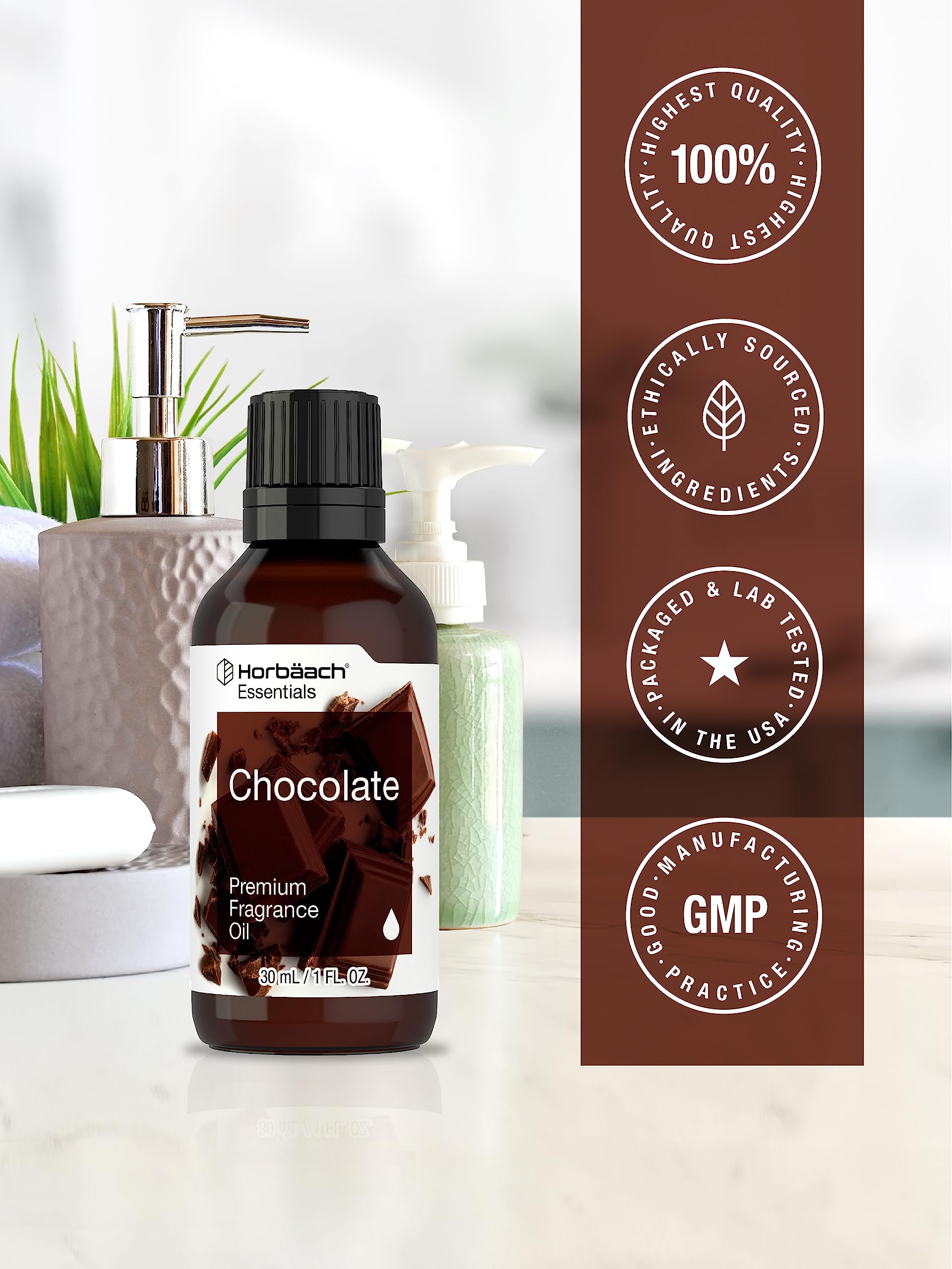 Horbäach chocolate fragancia para mezclas perfumadas, ambientación