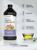 Horbäach Aceite de Linaza Orgánico, libre de OGM, apto para dietas sensibles.