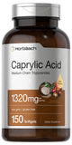 Horbaach ácido caprílico 1320 mg en cápsulas blandas para absorción rápida.