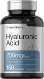 Horbäach ácido hialurónico cápsulas 200 mg, botella: complemento diario para la hidratación de la piel.
