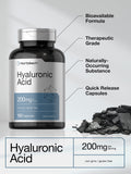 Horbäach cápsulas de ácido hialurónico 200 mg: laboratorio probado para pureza y calidad.