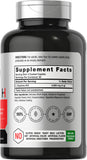 Horbaach L-Arginina 4000 mg cápsulas, tapa abierta lista para usar.