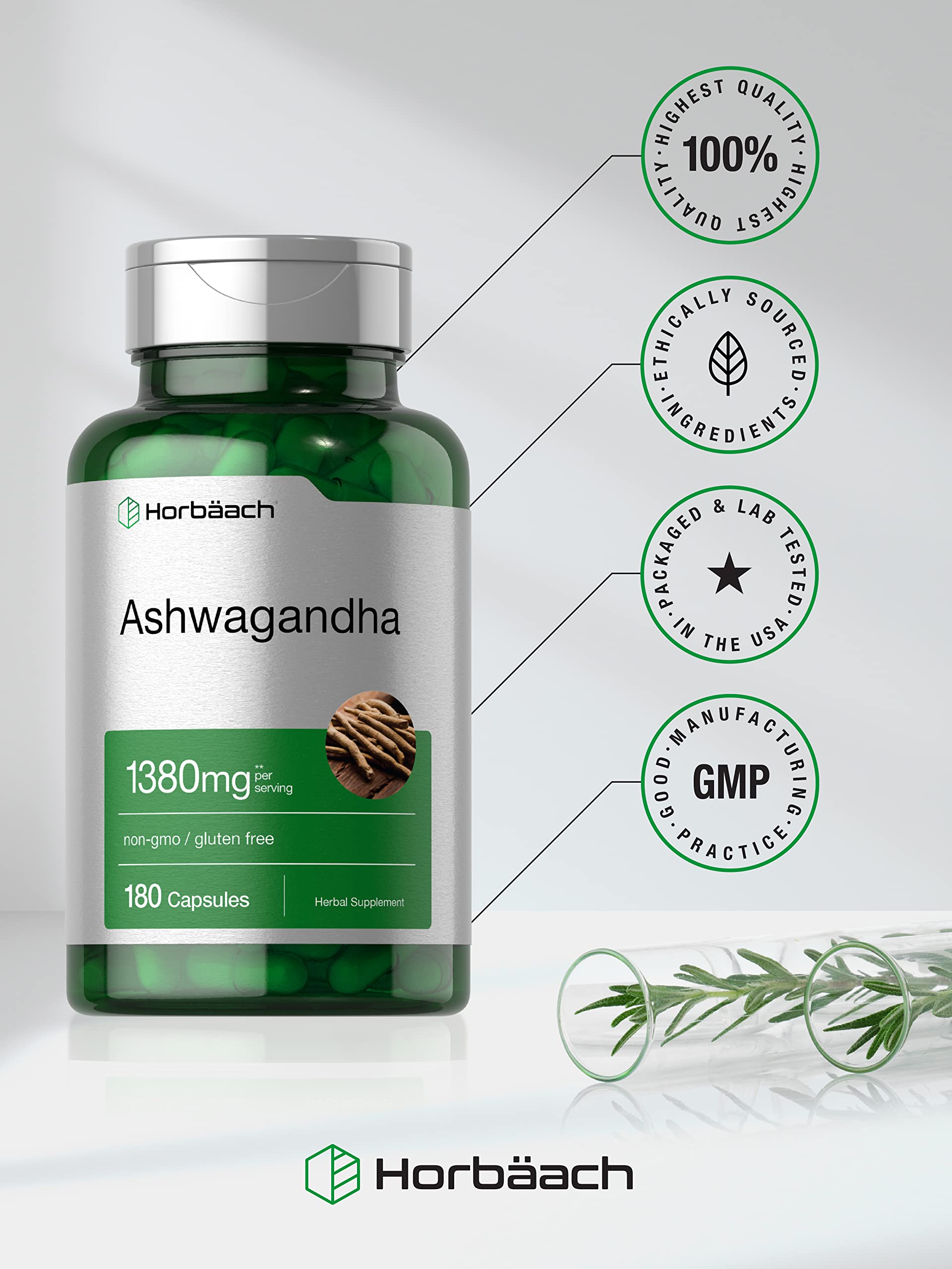 Horbäach Ashwagandha caja de presentación para regalo