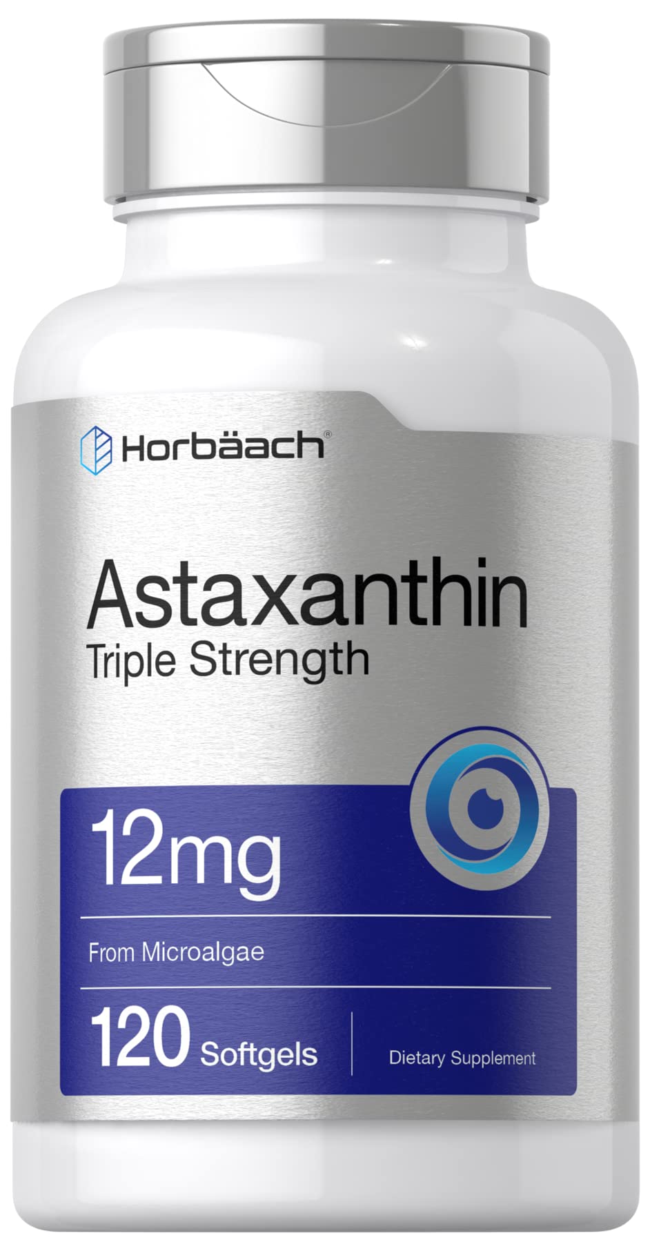 Horbäach Astaxantina: botella con softgeles para uso diario