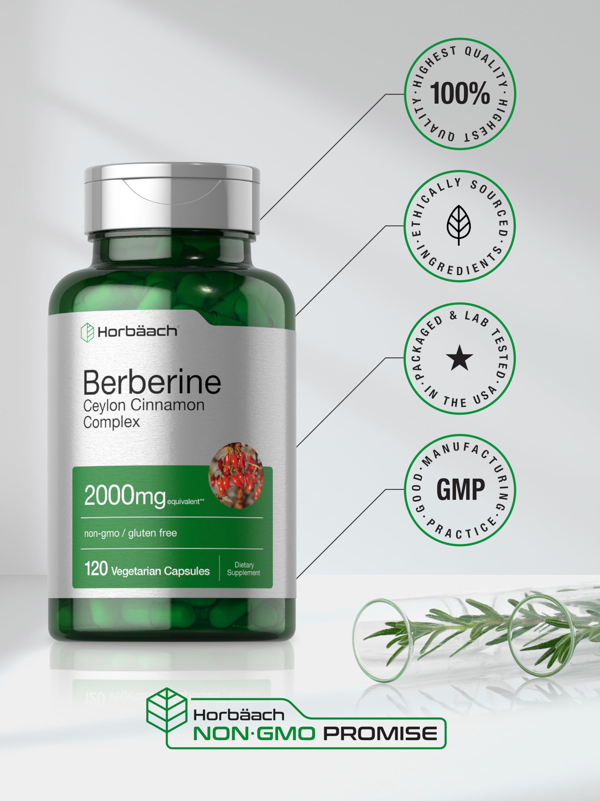 Horbäach Berberina Canela Ceilán, libre de gluten para comodidad.