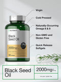 Frasco Horbaach con etiqueta Nigella Sativa para confianza y conocimiento del producto.