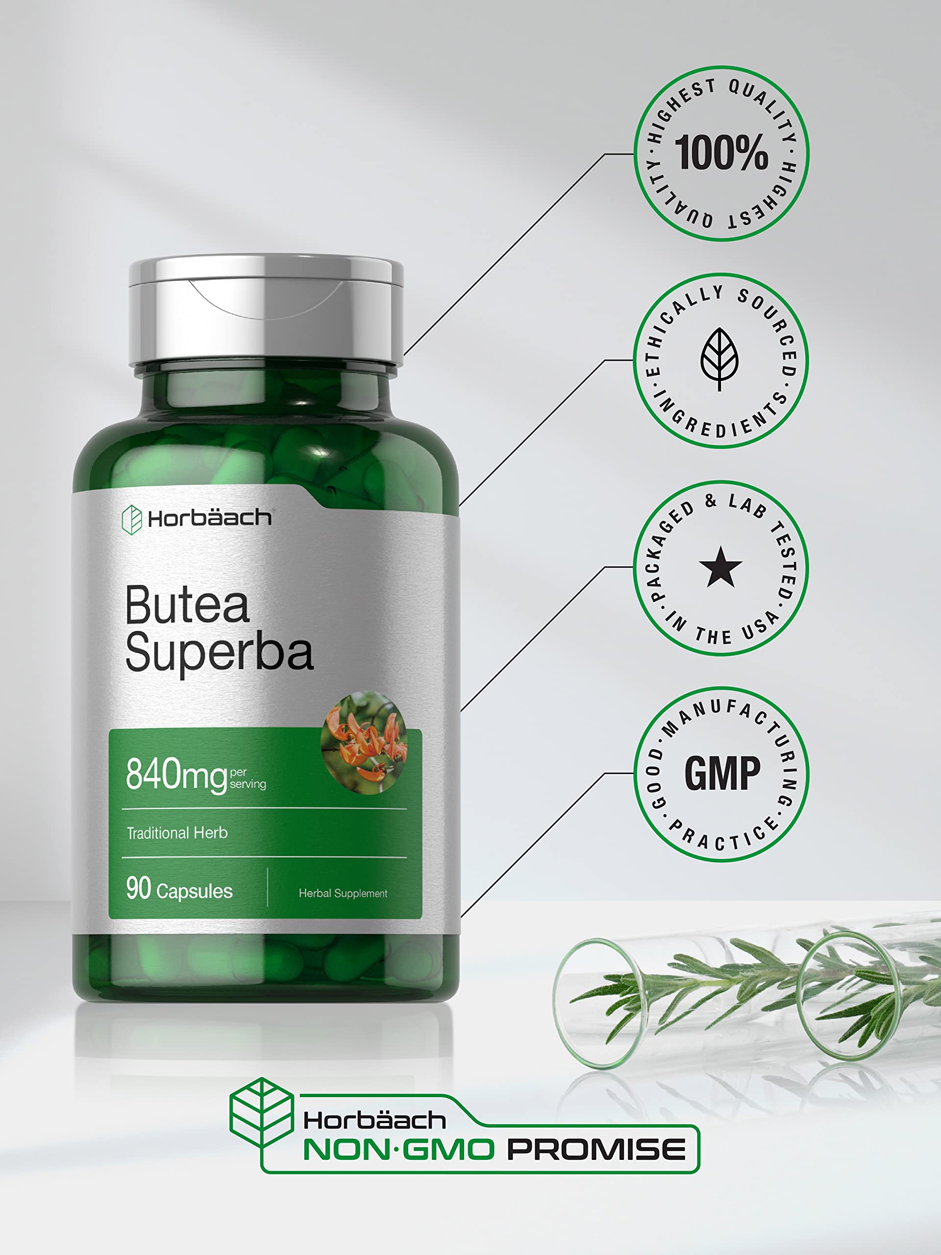 Horbäach Butea Superba etiqueta libre de gluten