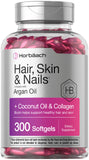 Horbaach cabello sano, cápsulas suaves para brillo y fortaleza.