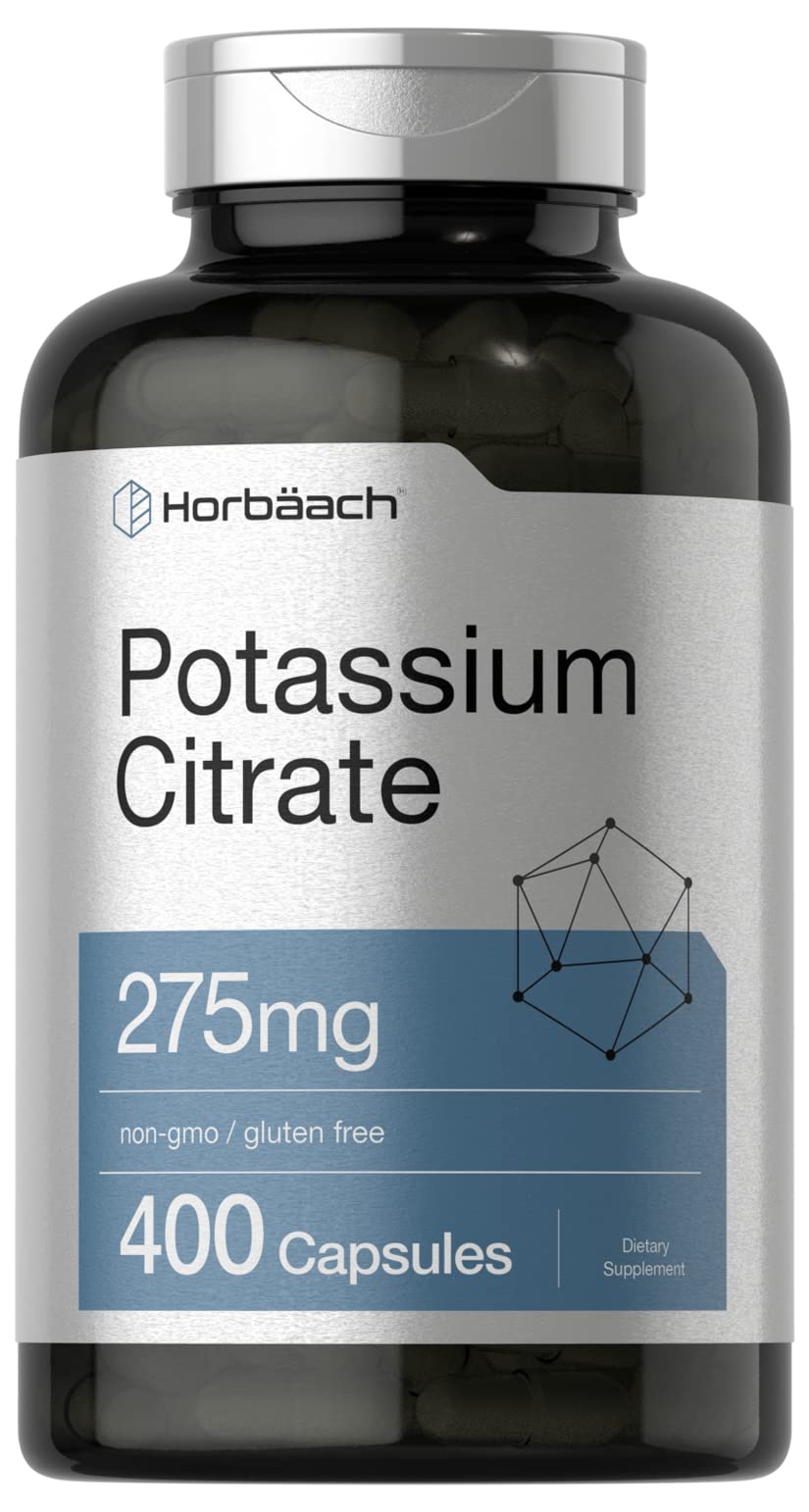 Cápsulas de Citrato de Potasio Horbaach para uso diario
