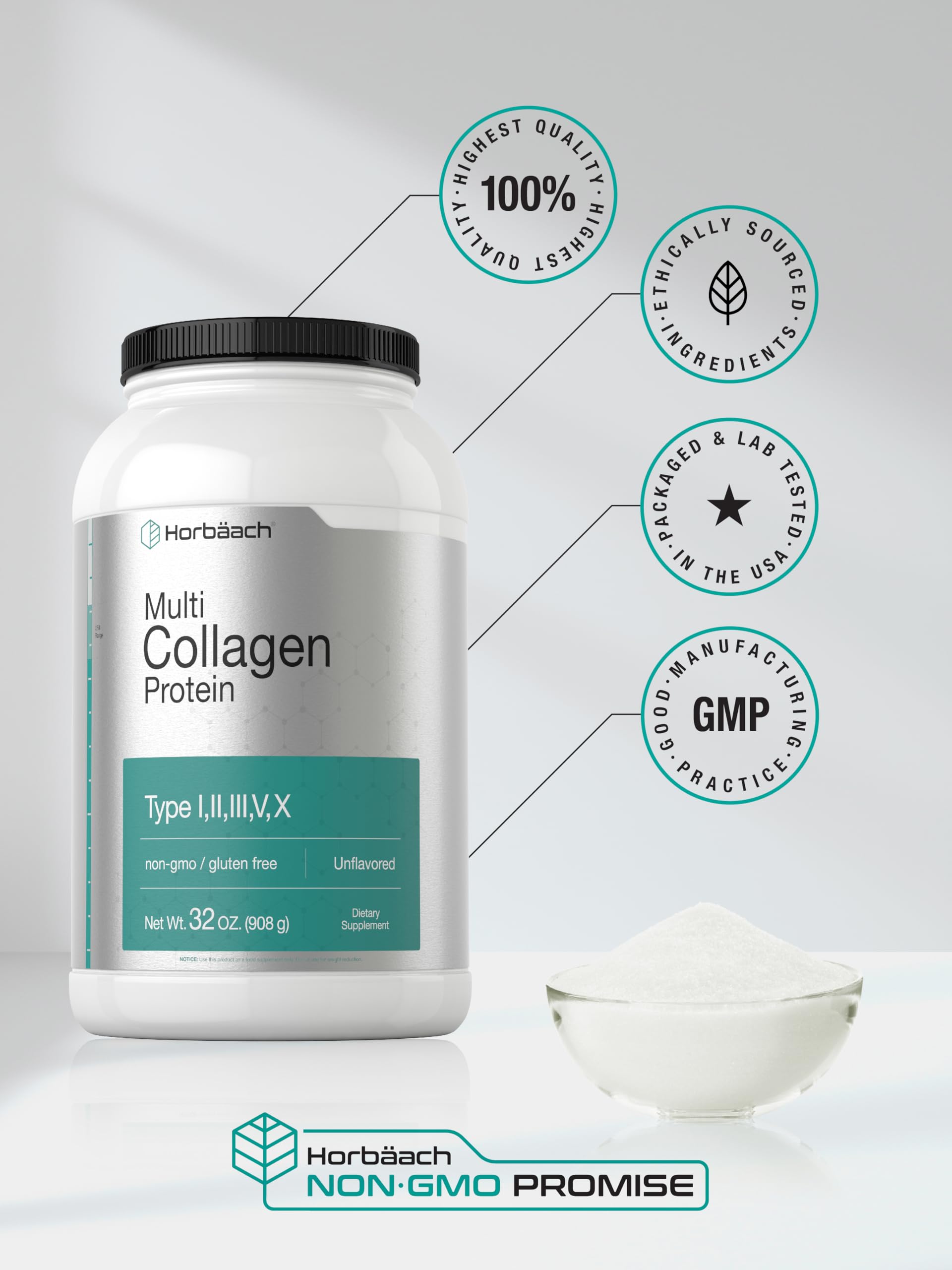 Horbaach Colágeno Multi, uso en café, mezcla suave y neutra.