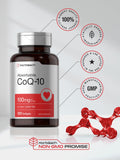 Envase externo Horbaach CoQ10 100 mg con información de pureza