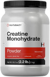 Horbäach Creatine Monohidrato en Polvo vertido, listo para entrenamientos intensos
