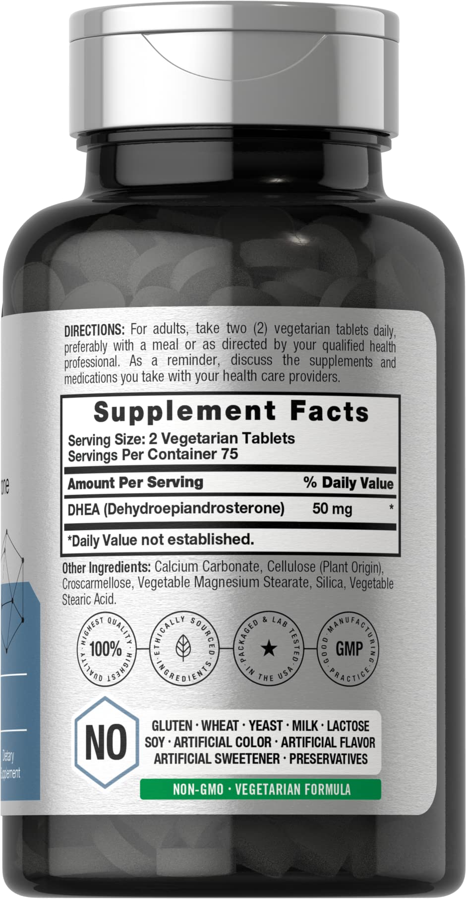 Horbäach DHEA 50 mg caja: presentación práctica para plan de suplementación diario