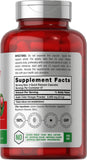 Cápsulas Horbäach de vinagre de sidra de manzana, dosis de 2.400 mg por porción.