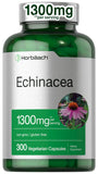 Cápsulas de Horbäach Echinacea en botella, formato vegano para uso diario
