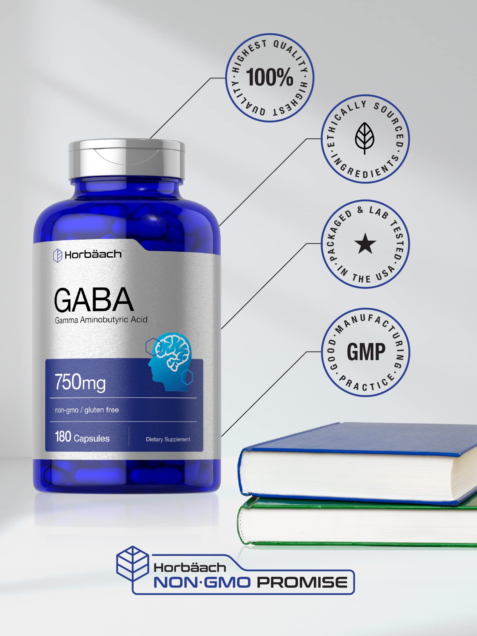 Uso diario con Horbaach GABA 750 mg para rutina nocturna