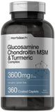 Horbäach Glucosamina Condroitina MSM con curcuma, botella: apoyo para la movilidad diaria.