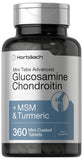 Horbäach Glucosamina Condroitina MSM Cúrcuma: empaque práctico para uso diario.