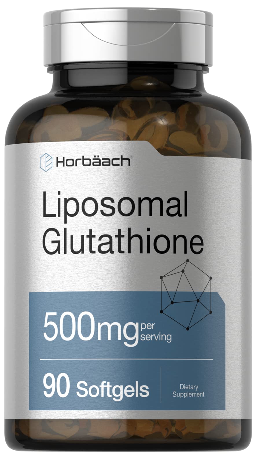 Botella de Horbaach Glutatión Liposomal para uso diario.
