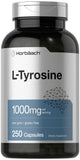 Horbäach L-Tirosina cápsulas de 1000 mg para enfoque diario.